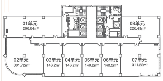 盛邦国际大厦楼层平面图